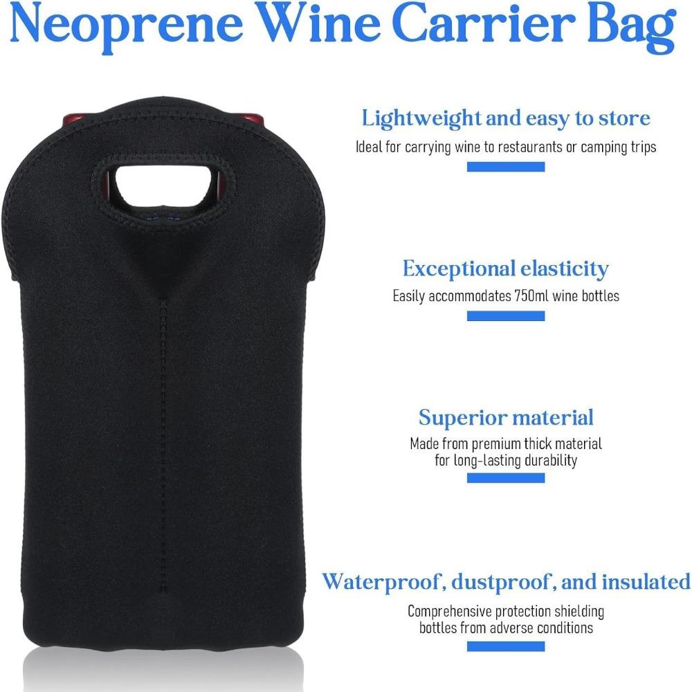Neoprene double bottle red wine bottle cover portable champagne cover 750ml wine bottle cover YYH2512222