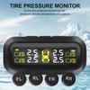 Solar TPMS With 4 External Sensors Temperature Warning Fuel Save Tire Pressure Monitoring System