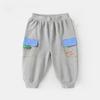 Весна и осень Новые детские свободные универсальные повседневные спортивные брюки