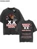 Chris Brown Tag Tshirt Breezy Bowl XX Tour  Oversized T shirt Washed Vintage  Cotton Hiphop Streetwear CB