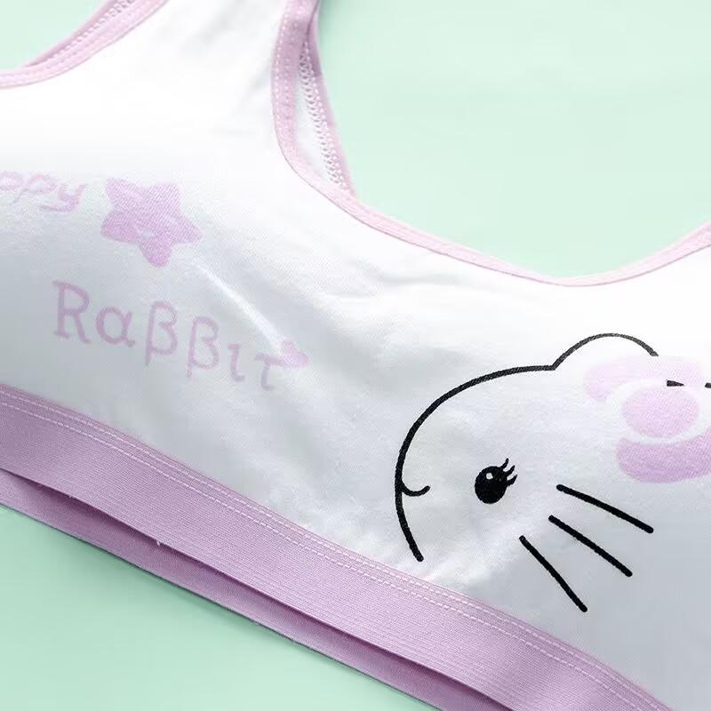 Puberty Students Bra Vest Brassiere Panties Teenagers Girls Lingerie Cotton Underwear Sets