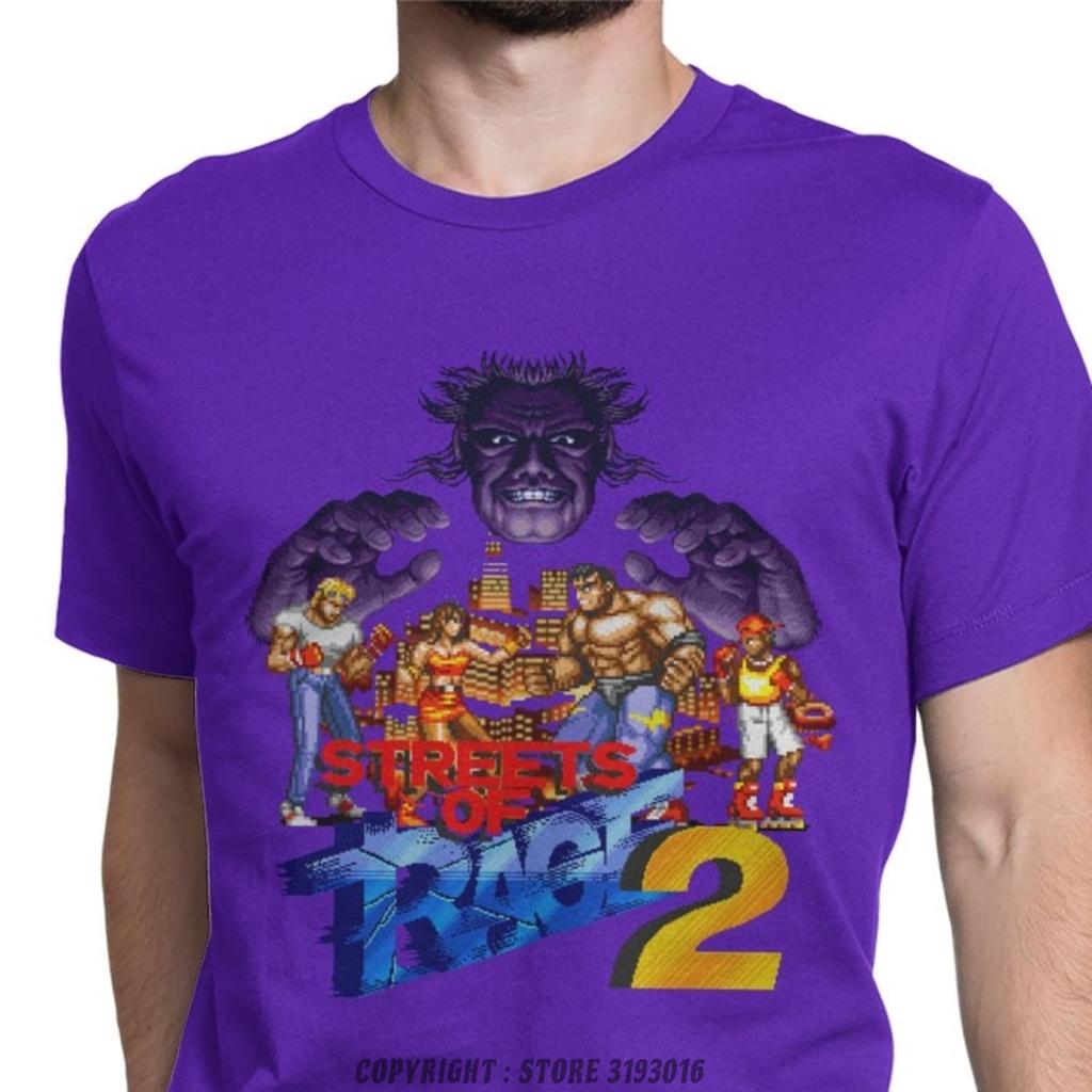 Casual Vintage Streets Of Rage TShirt Pure Cotton 3D Tshirts Retro Axel Golden Axe Blaze Game Camisas Clothing Shirt