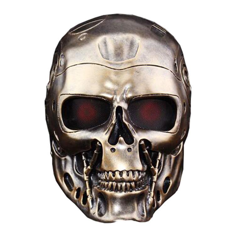 Halloween Terminator Mask Full Face Resin Costume Mask For Parties And Role Play
