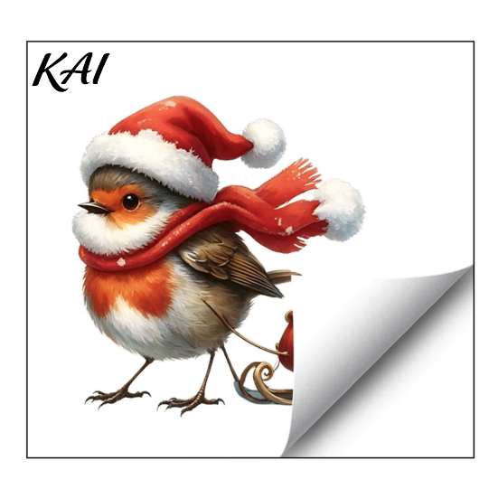 Creative Holiday Interior Decor Christmas Window Static Sticker, Decorative Reusable Redbreast Decal, PVC Festive Xmas Party Glass Art Cling for Home