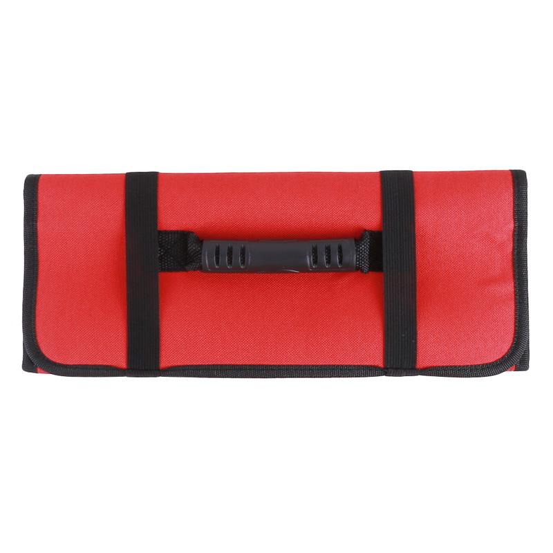 Portable Storage Pockets Chef Knife Bag Carry Case Roll With Handles Kitchen