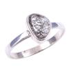 Natural Black Rutile Gemstone Handmade 925 Solid Sterling Silver Ring S.9.5 h2D34