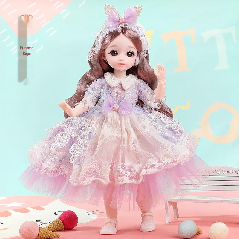 30см 6-шарнирная кукла BJD принцесса с детским лицом - Идеальный подарок на день рождения для девочек