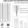 10 шт., набор кистей для чистки соломинок, удлиненное средство для чистки трубок для очков, соломенных чашек, бутылок и трубок, набор чистящих средств для мытья