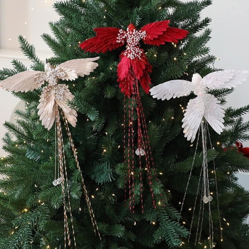 39cm Christmas Bird Ornaments Realistic Bird Hanging Pendant Holiday Home Decor