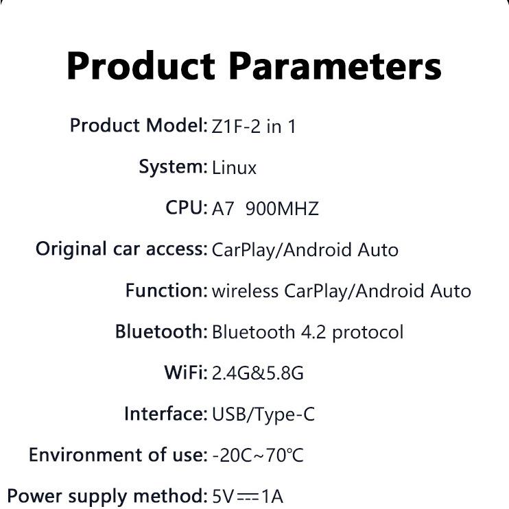 Беспроводной адаптер CarPlay Smart Mini Ai Box для Android/IOS, беспроводной ключ Carplay Plug and Play, USB-соединение, автомобильный адаптер