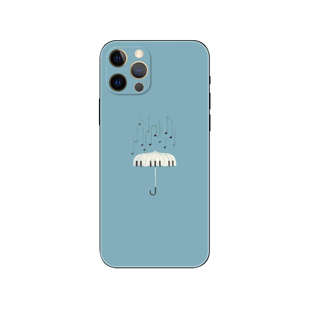 Классический чехол для телефона «Музыкальные ноты скрипка» для iPhone 5S 2020se 6s 7 8 plus x 10 XR XS 11 12 13 mini pro MAX, черная задняя крышка из ТПУ