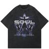 2024 уличная футболка унисекс с рисунком Soul Shadow, хипстерская летняя футболка с короткими рукавами