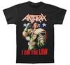 Футболка Anthrax JUDGE DREDD I AM THE LAW 100% Хлопок Мужские Футболки Топ НОВЫЙ Хэви-металл Группа 100% Оригинал