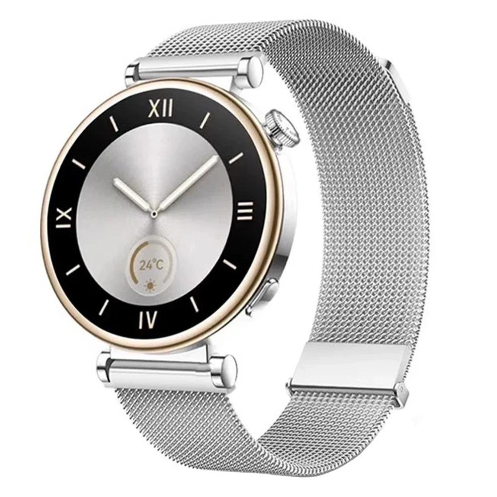 18мм 20мм 22мм Миланская петля Ремешок Для Huawei GT4 41мм 46мм GT3Pro Для Samsung Galaxy Watch 6 Classic 43 47мм 40 44мм Металлический ремешок