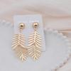 Bohemia Style Drop Earrings for Wedding Fashion Statement Temperament Hanging Leaf Dangling Earrings Women Ear Jewelry