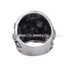Stainless Steel Skull Men's Punk Ring - European & American Hand-Polished Jewelry