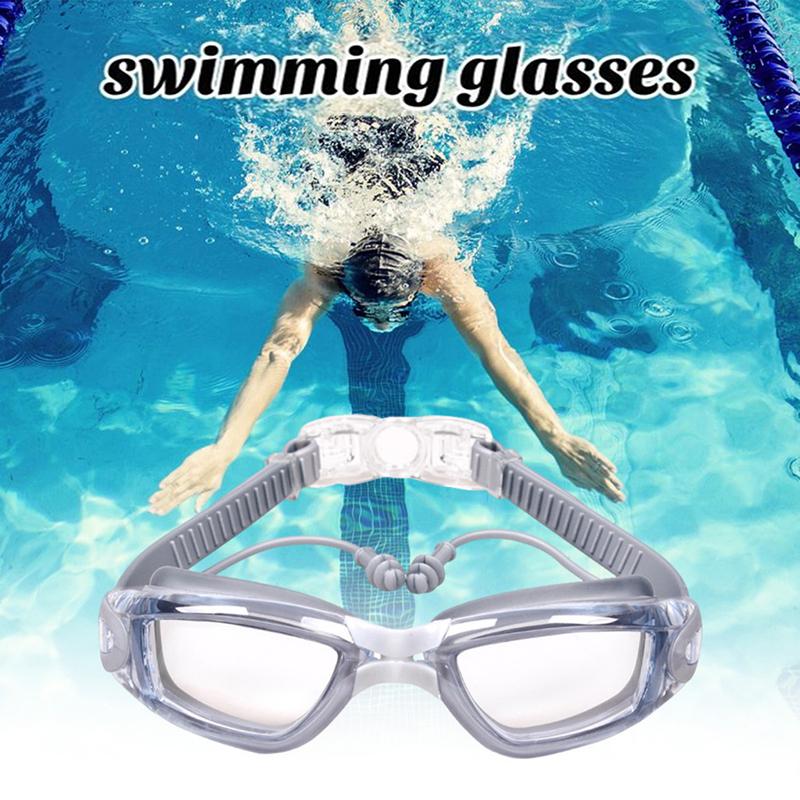 Professional Swimming Goggles Adult Anti-Fog Swim Glasses Waterproof Adjustable Silicone Swimming Glasses Eyewear Men Women