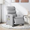 VidaXL Electric Reclining Massage Chair Light Grey Fabric, Electric Massage Chair, Recliner 3203966