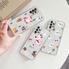 Прозрачный чехол для Samsung Galaxy A52 A12 A51 A32 A21s A71 A32 A22 50 A70 A31 A72 5G Чехол для телефона Милая мультяшная кукла Рождество