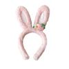 1Pc Rabbit Ear Headband Hat Strawberry Flower Bunny Ear Hair Band