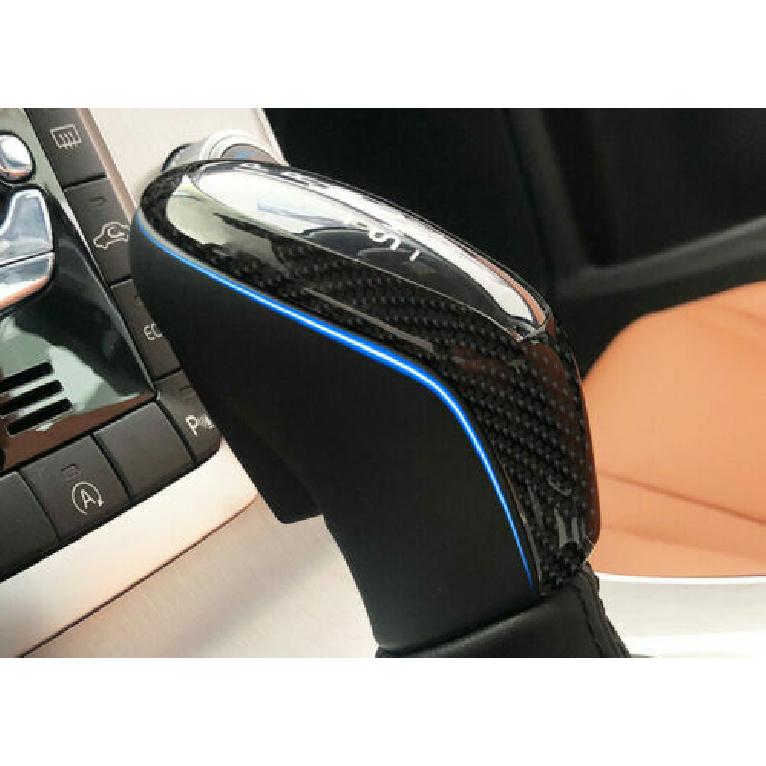 Real Carbon Fiber Gear Shift Knob Trim Fit for Volvo XC60 2013-17