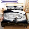 Ronaldo's Ronaldo Juventus Celebration Bedding Set, Breathable Duvet Cover with Pillowcases, Soft Bed Linen for Bedroom Home Decoration, Perfect Festi