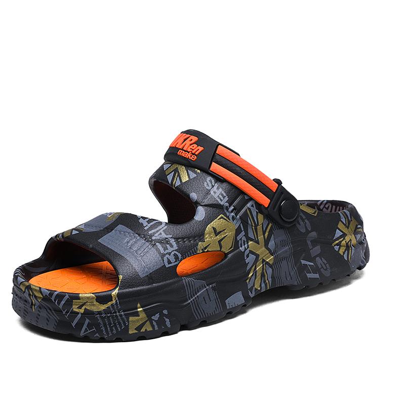 Новые мужские сандалии большого размера на толстой подошве легкие тапочки мужские модные повседневные спортивные сандалии дышащая пляжная обувь для мужчин