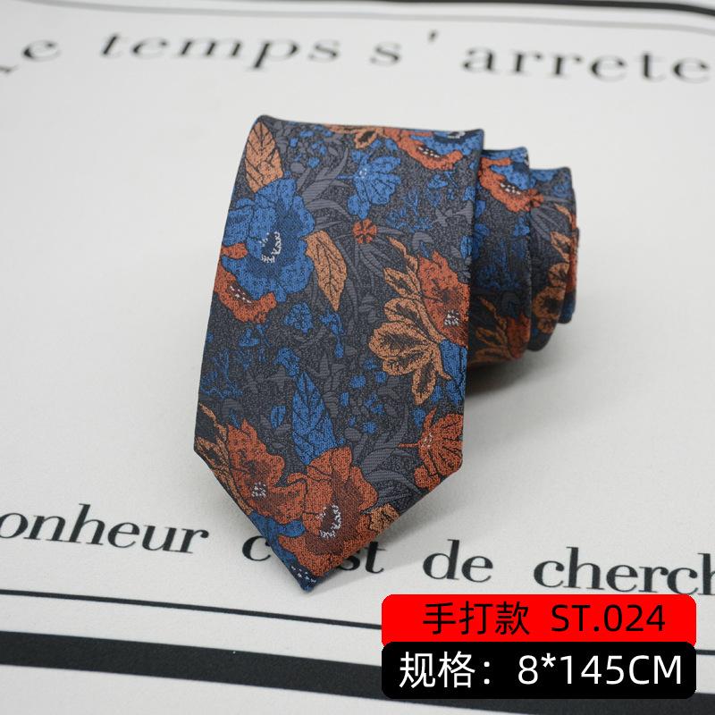 Галстук мужской деловой джентльменский ретро-узор британский стиль 8 см ручная работа профессиональная одежда