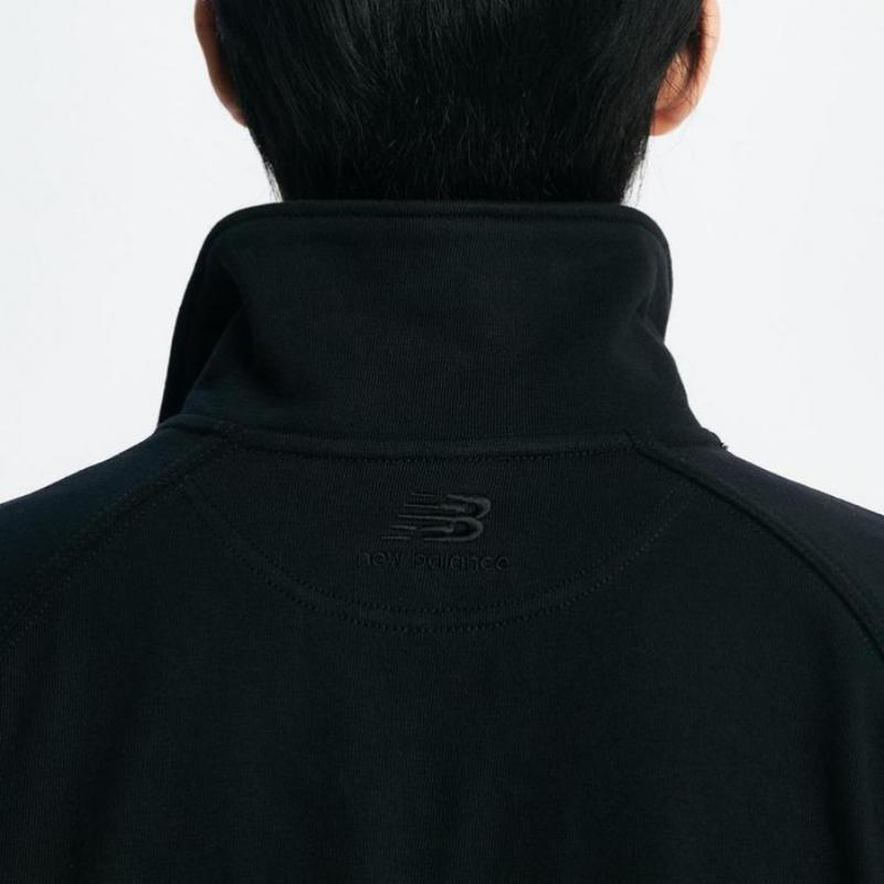 New Balance Унисекс Nbsc Logo Толстовка с застежкой-молнией на половину длины Nbncd31823