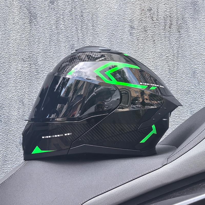 Motorcycle Helmet Men's and Women's Face-off Helmet Summer Locomotive Full Helmet Universal Safety In All Seasons