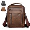 Men's Leather Crossbody Shoulder Bag Waterproof Messenger Sling Satchel Bag Briefcase for Work Business Travel