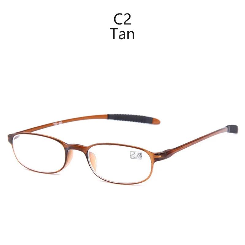 Очки для чтения в овальной оправе малого размера в стиле ретро, ультралегкие с прозрачными линзами, очки для пресбиопии, оправа для очков, унисекс, для пожилых, подарки