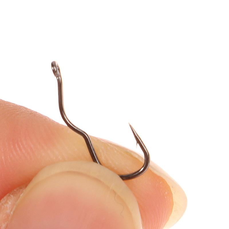 12 шт./упак. рыболовный крючок из высокоуглеродистой стали с острым ушком и зазубринами, автоматический перекидной рыболовный крючок для принадлежностей для ловли карпа