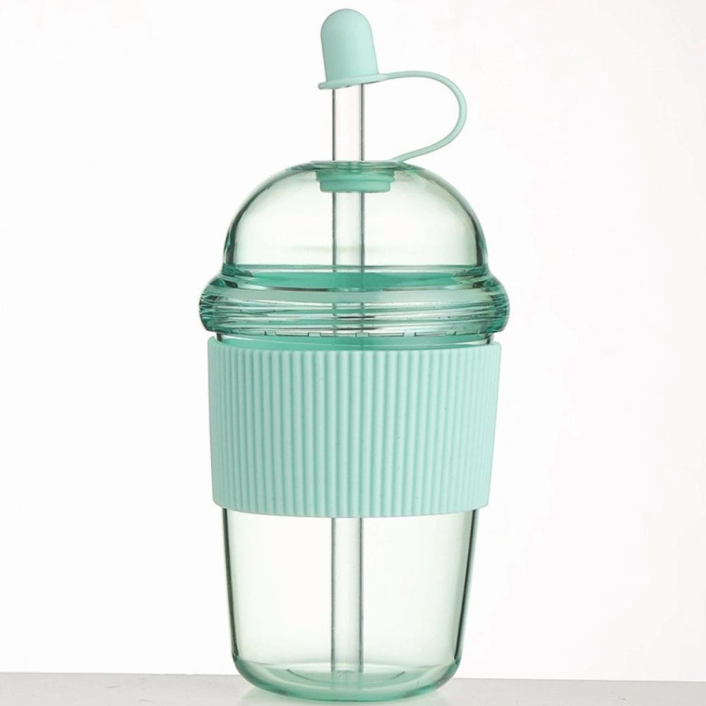 with Lid and Straw Clear Tumbler Transparent Iced Coffee Cup Drinkware Suction Cup  Sport