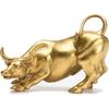 BRASSTAR Brass Fengshui Handmade Bull OX Statue Charm Lucky Wealth Figurine Business Gift Home Decoration TQGJPT1
