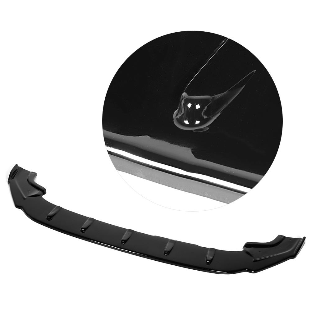 Glossy Black Front Bumper Lip Spoiler Refit for Maxton Style Splitter Fit for MK7MK7.5 GTD R