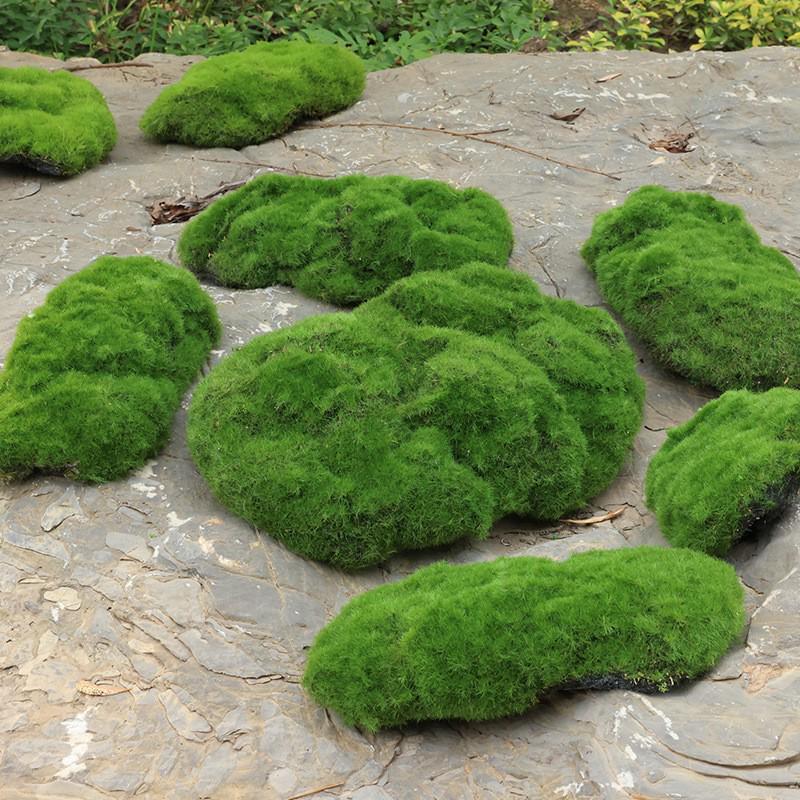 Artificial Plant Wall Accessories with Moss and Grass Decoration