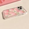 IPhone 13 Pro Max Case, Full Protection Shockproof Cover, Creative Transparent Painted Oil Painting Card Tulip Desig