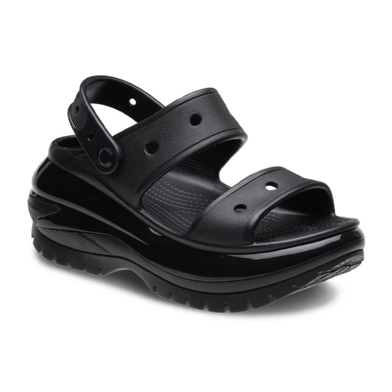 Crocs Сандалии на толстой подошве с одной лямкой Mega Crush Sandal 'Black' Унисекс