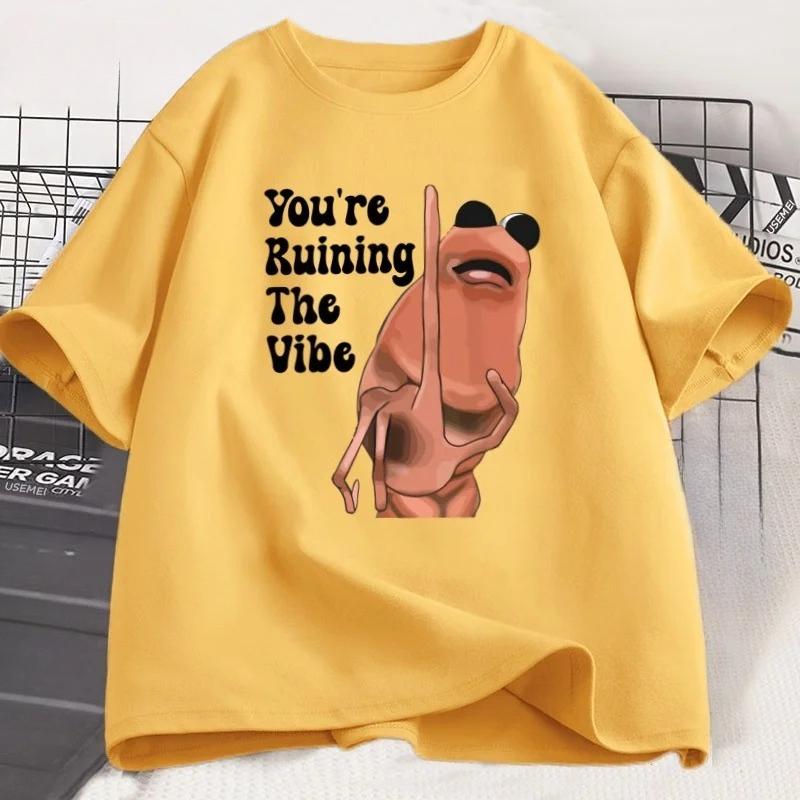 Marcus The Worm Funny T Shirt Trendy Short Sleeve Round Neck Tshirt Streetwear Printed Tshirt Clothes