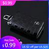 New 2025 Leather Car Key Case Full Cover Shell Zipper Bag For Mercedes Benz AMG A B C E GL S GLA GLK CLS Class W204 W205 W212 W4
