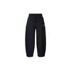 Sportswear Phoenix Fleece Solid Color Mid Waist Fashion Versatile Fleece Tapered Casual Pants Women Bottoms Black Sail-White HJ0899-010