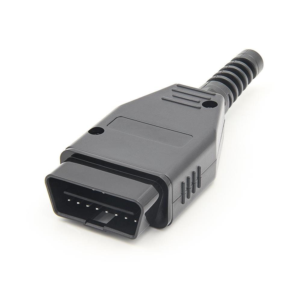 Высококачественный OBD2 Прямоугольный Штекер 16 Pin 12V Диагностический Штекер OBD2 16 Pin Разъем OBD II Адаптер Корпус Штекера+SR+Винт