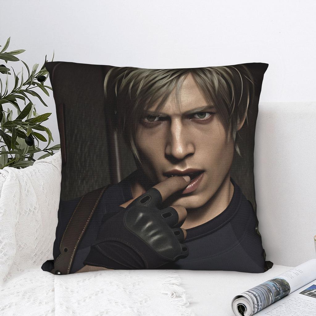 Leon Kennedy Pillow Cover Comfy Cushion Cover Cute Funny Pillow Case For Sofa Home Decor