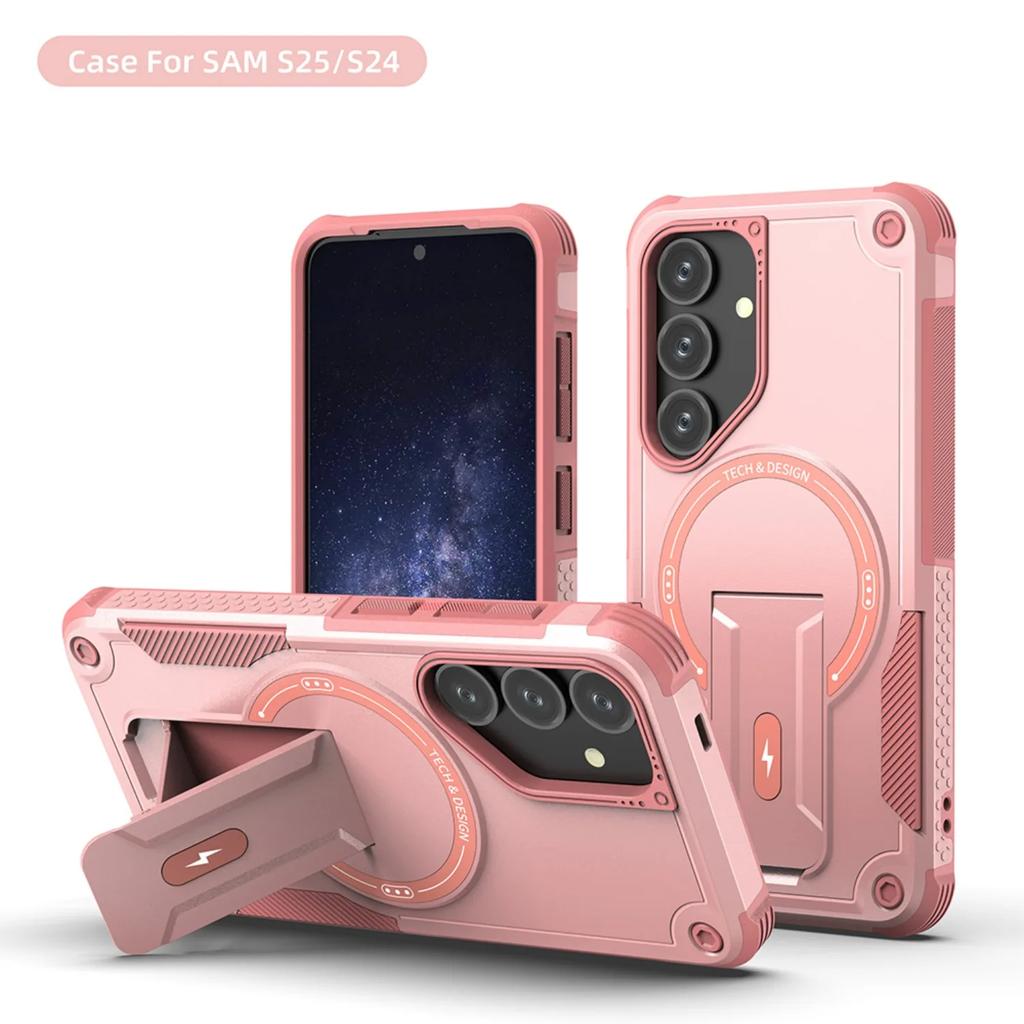 Чехол для Samsung Galaxy A56 A26 A26 A16 A06 A55 A35 A15 A54 A14 A05 5G 4G Магнитный Беспроводная зарядка С держателем Противоударный чехол