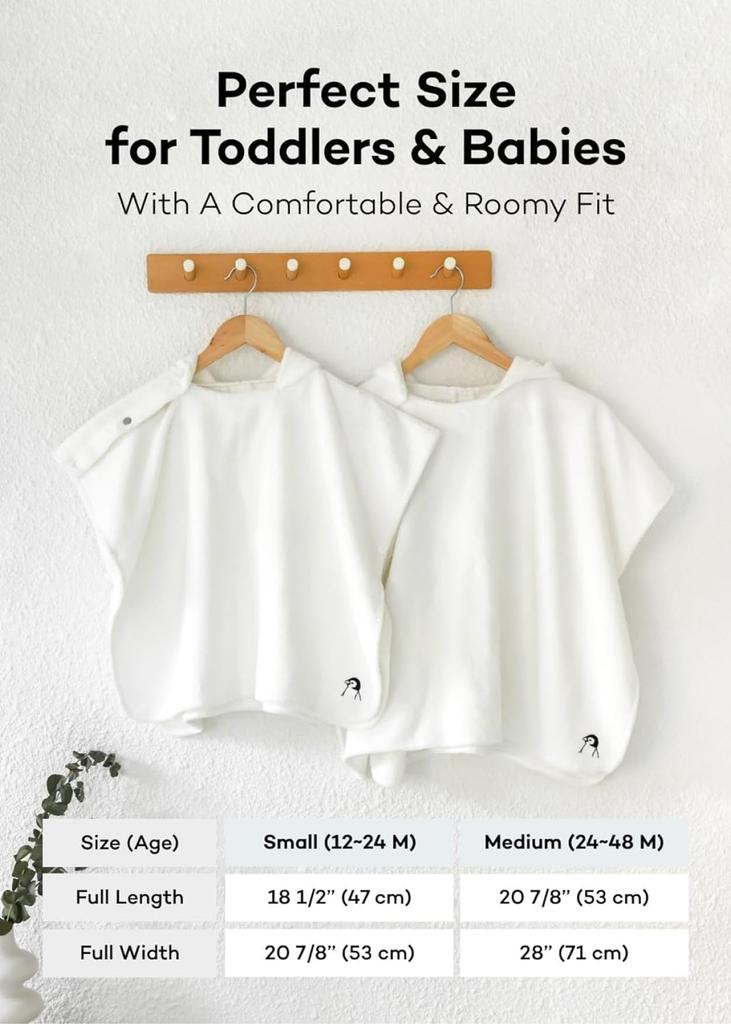 Konny Baby Hooded Towel Prevents Bathing from Getting Bath For Hooded Bath For Babies 0 To 3 Years Old (Konny) Oeko-Tex Certified, Cold, Soft,