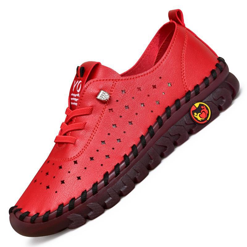 Универсальная женская повседневная обувь ручной работы с мягкой подошвой — большой размер, износостойкая плоская подошва, 2022 г.