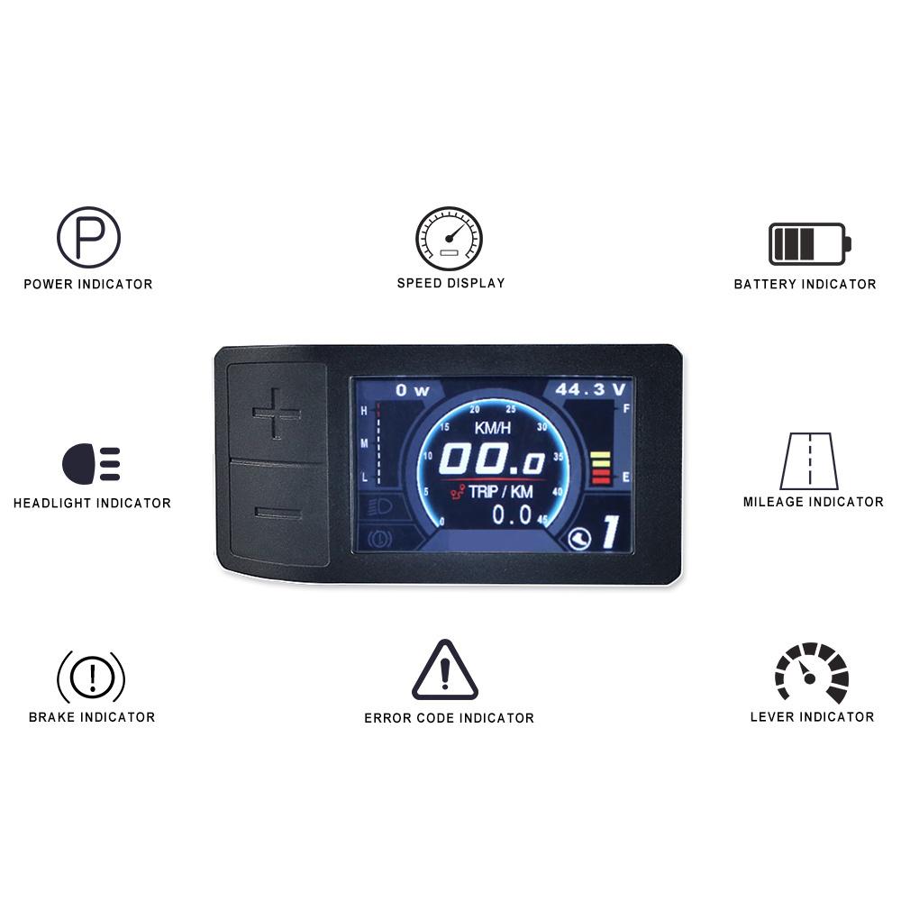 Электровелосипед Велосипед Скутер Дисплей 500C 2.2'' IPS Экран Для Мотора Средней Ступицы Водонепроницаемый