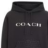 COACH Signature Men's Hooded Pullover Sweatshirt Black CM830-BLK