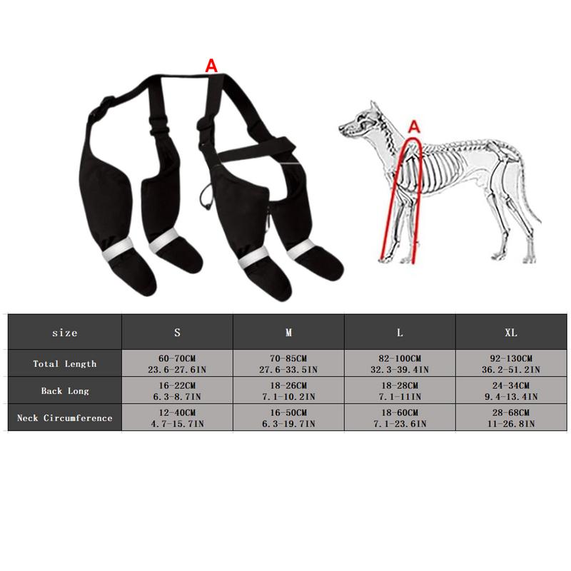 Reflective Dog Boots Shoes For Dogs Non-slip Pets Paws Protector Adjustable Walking Shoes Suspender Boots Outdoor Pet Sneakers
